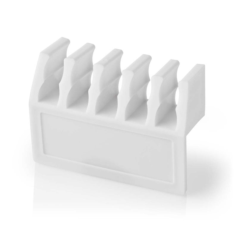Nedis CMGC21052WT Kabelmanagement Kabelclip Click &amp; Go 2 Stuks Aantal Slots: 5 Sleuven Maximale