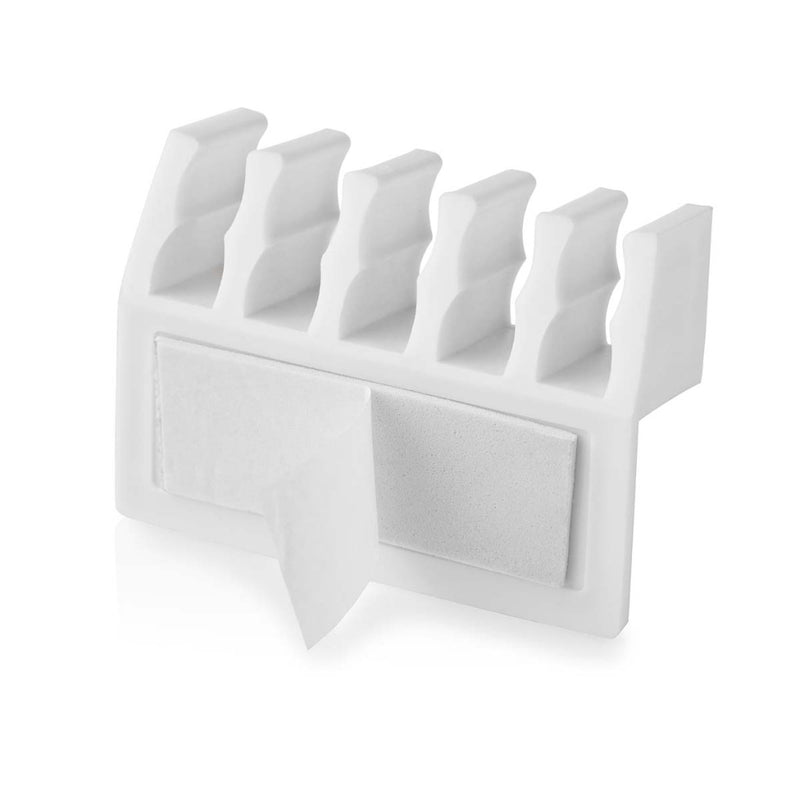 Nedis CMGC21052WT Kabelmanagement Kabelclip Click &amp; Go 2 Stuks Aantal Slots: 5 Sleuven Maximale