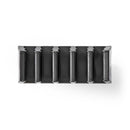 Nedis CMGC21052BK Kabelmanagement Kabelclip Click & Go 2 Stuks Aantal Slots: 5 Sleuven Maximale Kab
