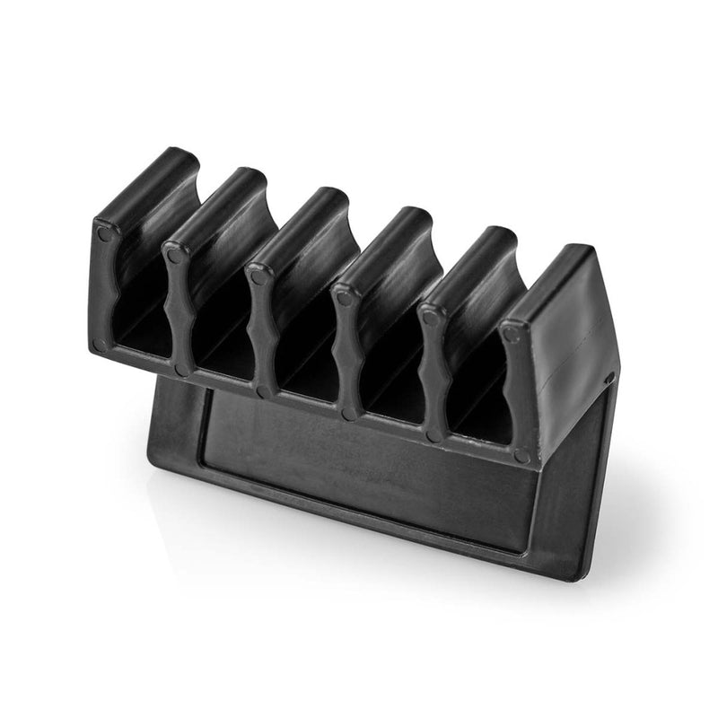 Nedis CMGC21052BK Kabelmanagement Kabelclip Click & Go 2 Stuks Aantal Slots: 5 Sleuven Maximale Kab