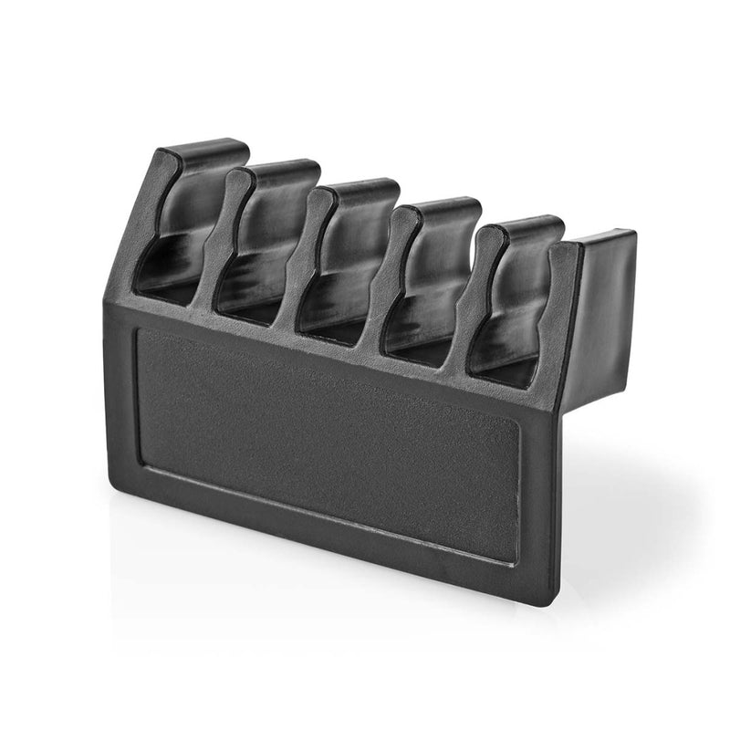 Nedis CMGC21052BK Kabelmanagement Kabelclip Click & Go 2 Stuks Aantal Slots: 5 Sleuven Maximale Kab