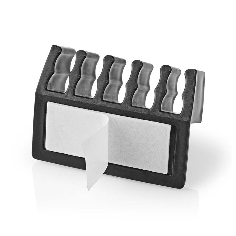 Nedis CMGC21052BK Kabelmanagement Kabelclip Click & Go 2 Stuks Aantal Slots: 5 Sleuven Maximale Kab