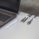 Nedis CMGC20034WT Kabelmanagement Kabelclip Click &amp; Go 4 Stuks Aantal Slots: 3 Sleuven Maximale