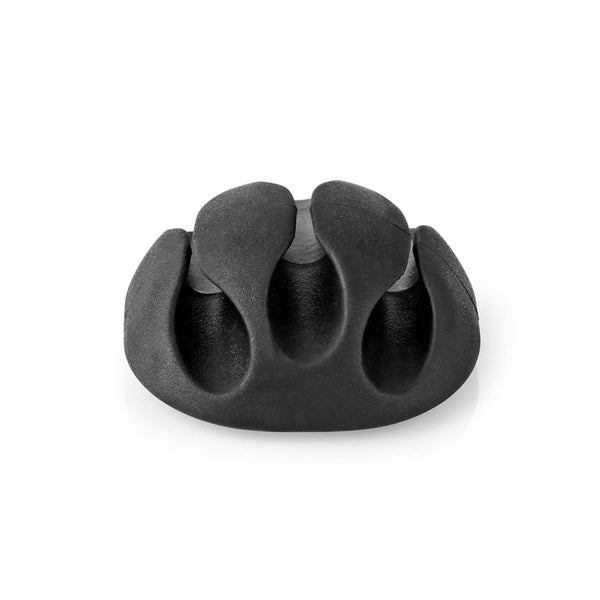Nedis CMGC20034BK Kabelmanagement Kabelclip Click &amp; Go 4 Stuks Aantal Slots: 3 Sleuven Maximale