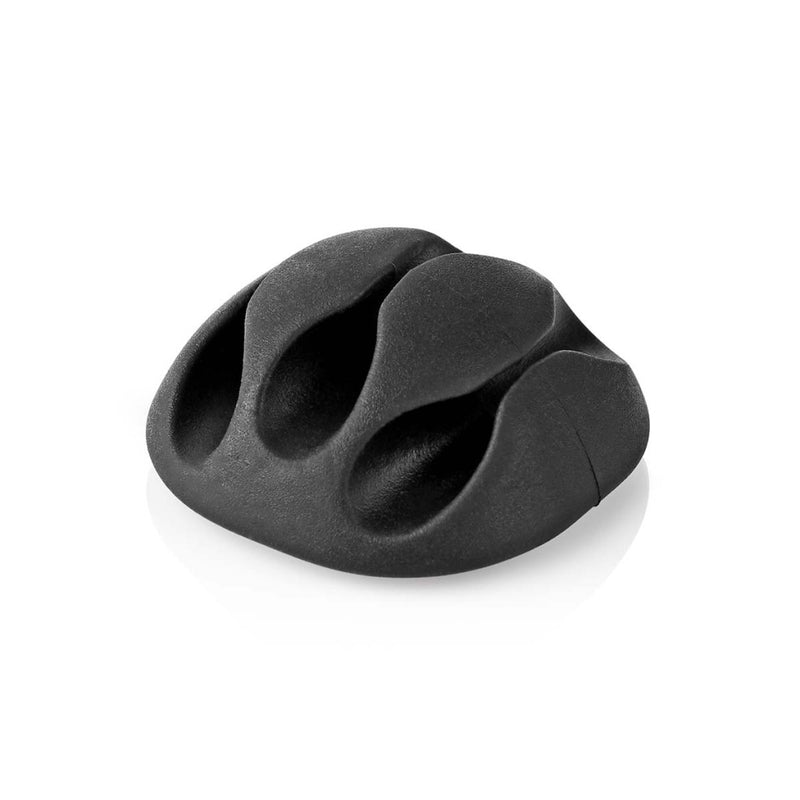 Nedis CMGC20034BK Kabelmanagement Kabelclip Click &amp; Go 4 Stuks Aantal Slots: 3 Sleuven Maximale