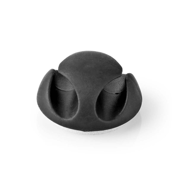 Nedis CMGC20026BK Kabelmanagement Kabelclip Click &amp; Go 6 Stuks Aantal Slots: 2 Sleuven Maximale