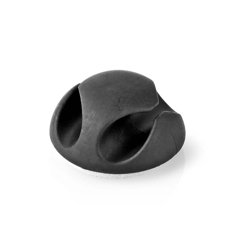 Nedis CMGC20026BK Kabelmanagement Kabelclip Click &amp; Go 6 Stuks Aantal Slots: 2 Sleuven Maximale