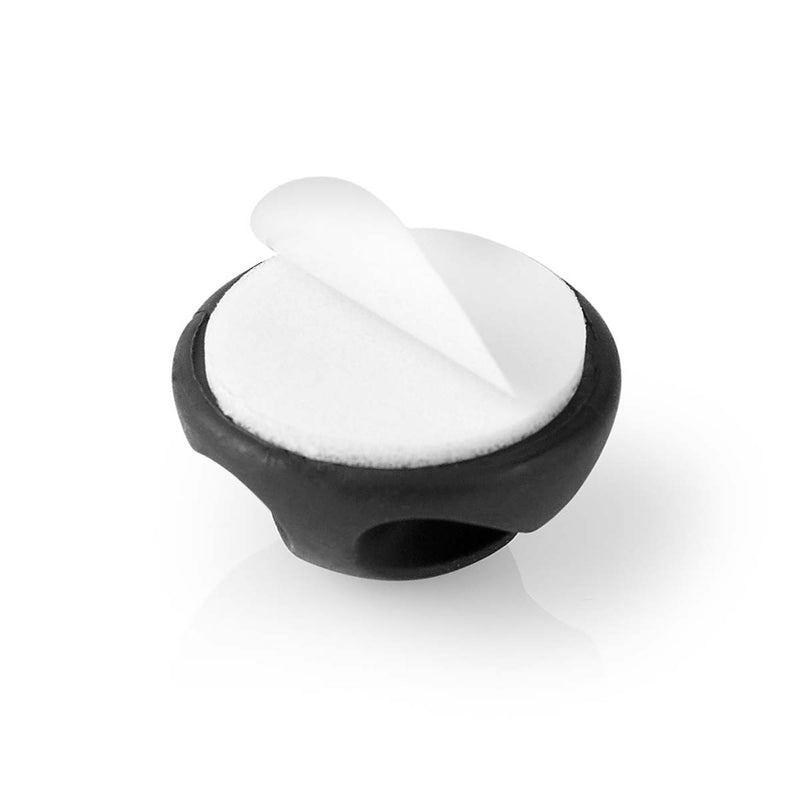 Nedis CMGC20026BK Kabelmanagement Kabelclip Click &amp; Go 6 Stuks Aantal Slots: 2 Sleuven Maximale