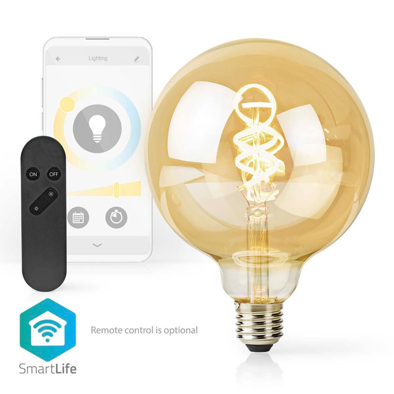 Nedis WIFILRT10G125 Smartlife Led Filamentlamp Wi-fi E27 360 Lm 4.9 W Warm To Cool White 1800 - 650