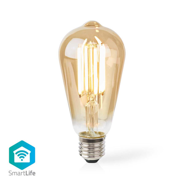 Nedis WIFILRF10ST64 Smartlife Led Filamentlamp Wi-fi E27 806 Lm 7 W Warm Wit Glas Android? / Ios St