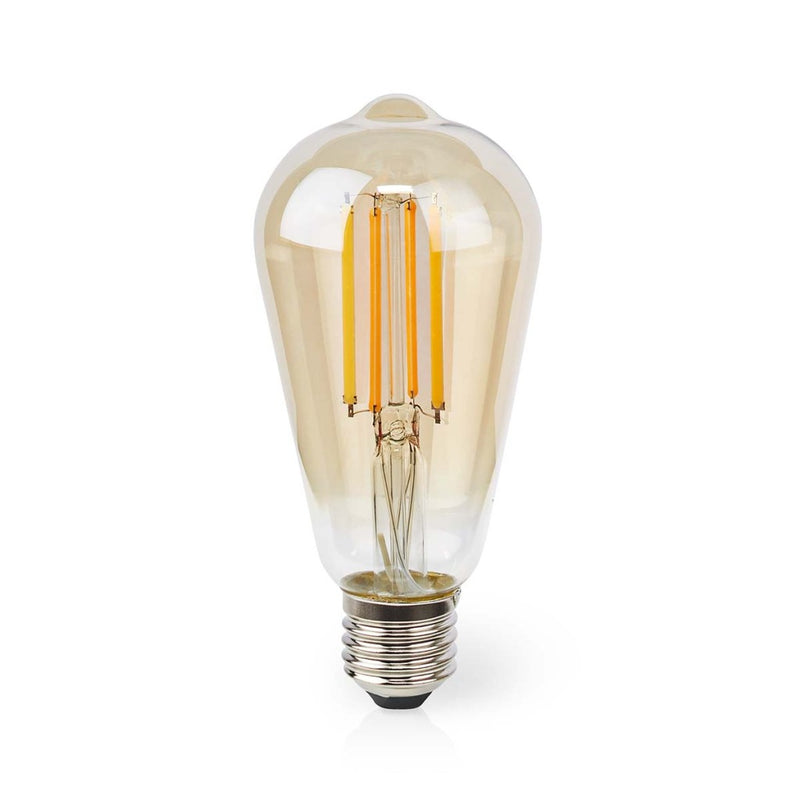 Nedis WIFILRF10ST64 Smartlife Led Filamentlamp Wi-fi E27 806 Lm 7 W Warm Wit Glas Android? / Ios St