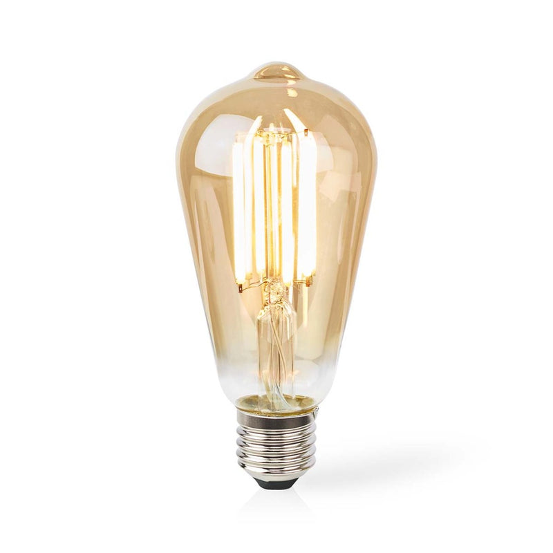 Nedis WIFILRF10ST64 Smartlife Led Filamentlamp Wi-fi E27 806 Lm 7 W Warm Wit Glas Android? / Ios St