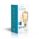 Nedis WIFILRF10ST64 Smartlife Led Filamentlamp Wi-fi E27 806 Lm 7 W Warm Wit Glas Android? / Ios St