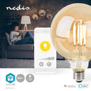Nedis WIFILRF10G125 Smartlife Led Filamentlamp Wi-fi E27 806 Lm 7 W Warm Wit Glas Android? / Ios Gl