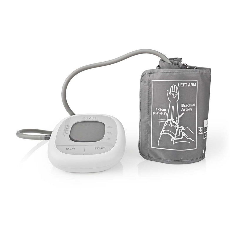 Nedis HCBL400WT Bloeddrukmeter Bovenarm Wit/Grijs