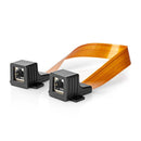 Nedis CCGP85901BK03 Cat6-kabel Rj45 Female Rj45 Female U/utp 0.30 M Plat Nylon Zwart Polybag