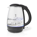 Nedis KAWK330EGS Glazen Waterkoker 1.7L 2200W Zwart