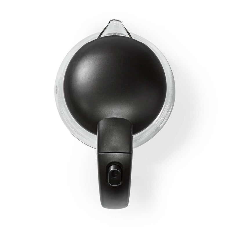 Nedis KAWK330EGS Glazen Waterkoker 1.7L 2200W Zwart