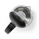Nedis KAWK330EGS Glazen Waterkoker 1.7L 2200W Zwart