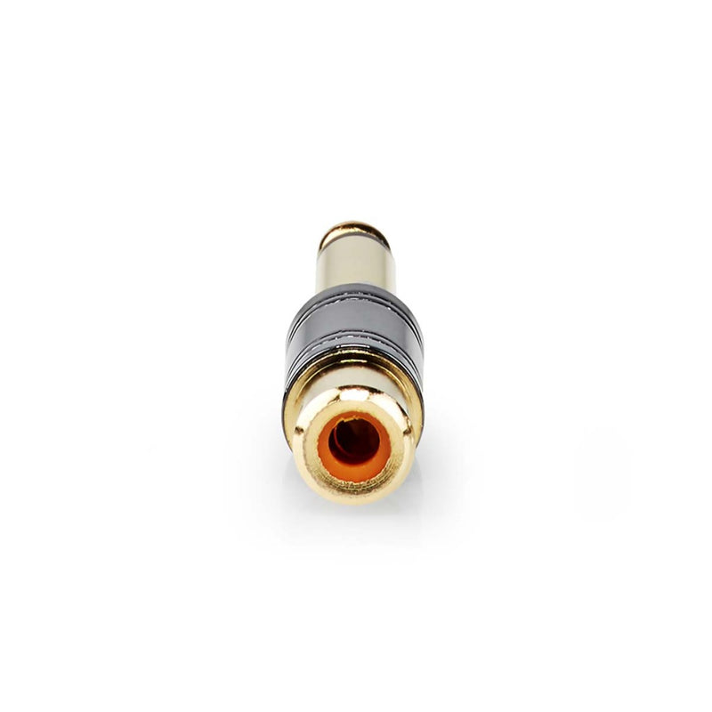 Nedis CABW23935BKG Mono-Audioadapter 6.35 mm Male RCA Female Verguld/Metaal
