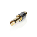 Nedis CABW23935BKG Mono-Audioadapter 6.35 mm Male RCA Female Verguld/Metaal