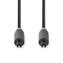 Nedis CABW25000AT50 Optische Audiokabel Toslink Male Toslink Male 5.00 M Rond Pvc Antraciet Doos