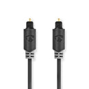 Nedis CABW25000AT50 Optische Audiokabel Toslink Male Toslink Male 5.00 M Rond Pvc Antraciet Doos