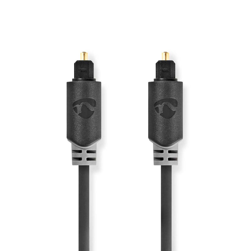 Nedis CABW25000AT50 Optische Audiokabel Toslink Male Toslink Male 5.00 M Rond Pvc Antraciet Doos