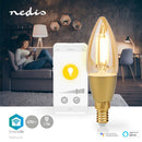 Nedis WIFILRF10C37 Smartlife Led Filamentlamp Wi-fi E14 470 Lm 4.9 W Warm Wit Glas Android? / Ios K