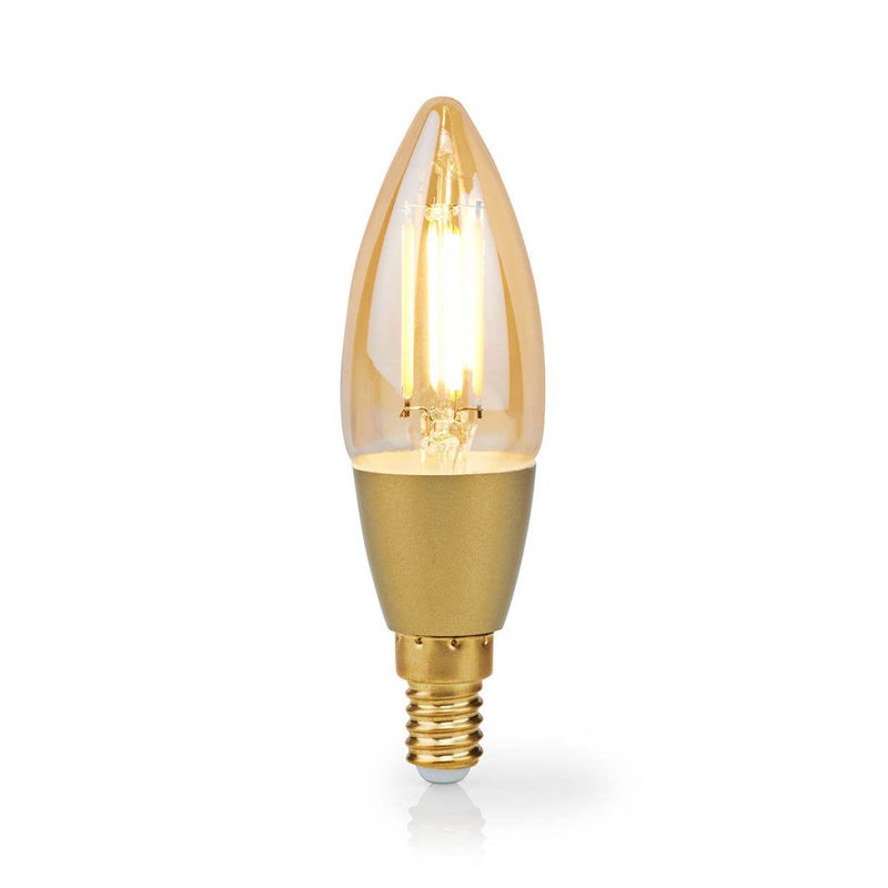 Nedis WIFILRF10C37 Smartlife Led Filamentlamp Wi-fi E14 470 Lm 4.9 W Warm Wit Glas Android? / Ios K