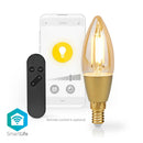 Nedis WIFILRF10C37 Smartlife Led Filamentlamp Wi-fi E14 470 Lm 4.9 W Warm Wit Glas Android? / Ios K