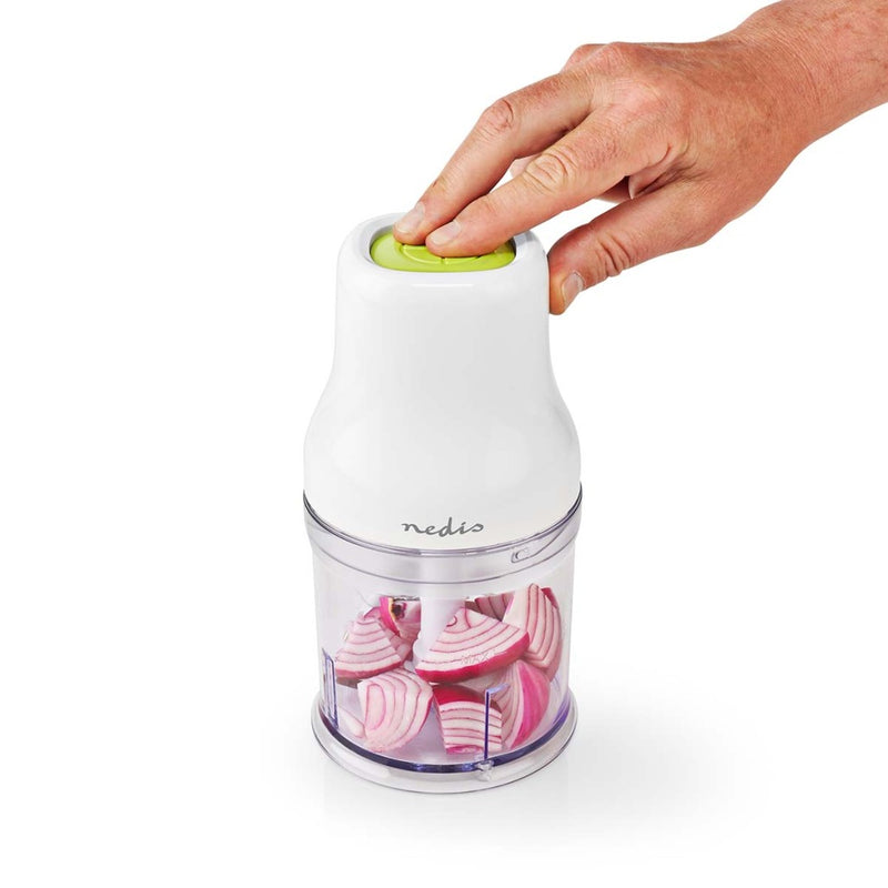 Nedis KAMC100CWT Hakmolen 200 W 0.5 L Kunststof 1-snelheid Wit