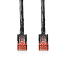 Nedis CCGP85900BK200 Cat6-kabel Rj45 Male Rj45 Male U/utp 20.0 M Buitenshuis Rond Pe Zwart Polybag