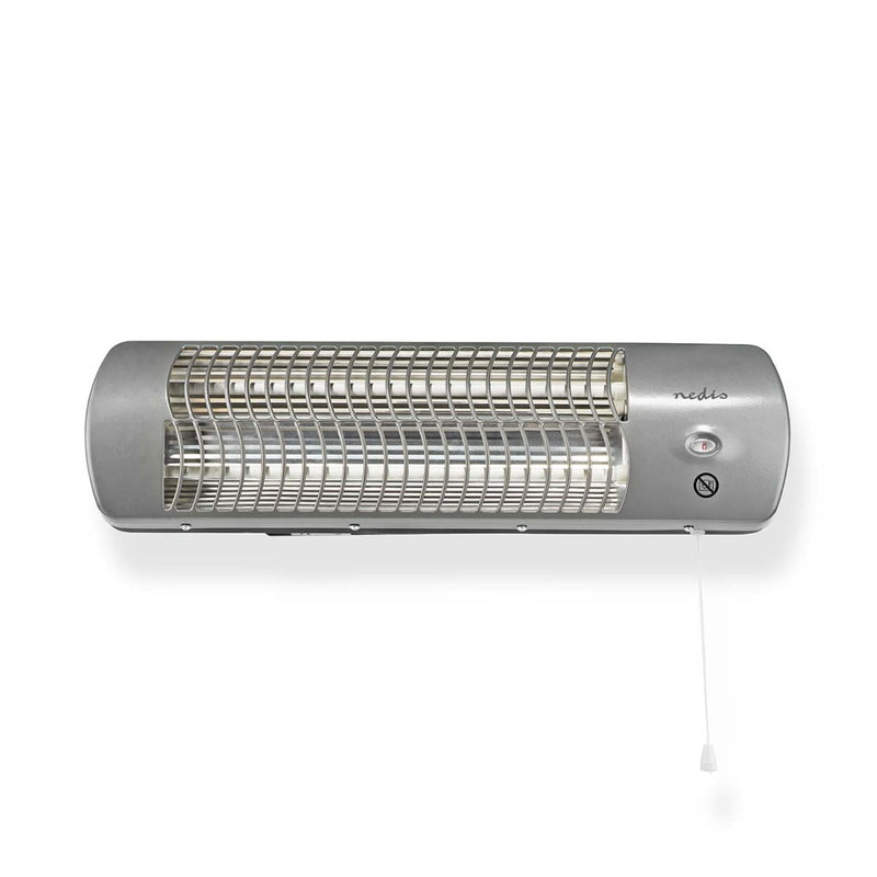 Nedis HTBA10GY Badkamer Verwarming 1200 W Instelbare Thermostaat 2 Verwarmingsmodi X4 Grijs