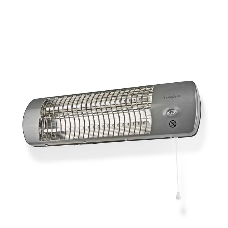 Nedis HTBA10GY Badkamer Verwarming 1200 W Instelbare Thermostaat 2 Verwarmingsmodi X4 Grijs