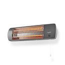 Nedis HTBA10GY Badkamer Verwarming 1200 W Instelbare Thermostaat 2 Verwarmingsmodi X4 Grijs