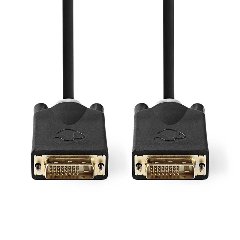 Nedis CCBW32000AT30 Dvi-kabel Dvi-d 24+1-pins Male Dvi-d 24+1-pins Male 2560x1600 Verguld 3.00 M Pv