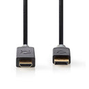 Nedis CCBW37100AT30 Displayport-kabel Displayport Male Hdmi&trade; Connector 4k@30hz Verguld 3.00 M