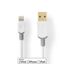 Nedis CCBW39300WT30 Lightning Kabel Usb 2.0 Apple Lightning 8-pins Usb-a Male 480 Mbps Verguld 3.00
