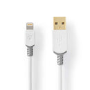 Nedis CCBW39300WT30 Lightning Kabel Usb 2.0 Apple Lightning 8-pins Usb-a Male 480 Mbps Verguld 3.00