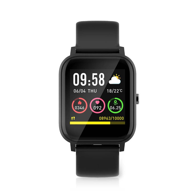 Nedis BTSW002BK Smart Watch Lcd-scherm Ip68 Maximale Gebruiksduur: 7200 Min Android&trade; / Ios Zw