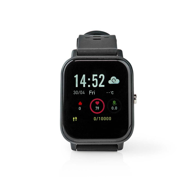 Nedis BTSW002BK Smart Watch Lcd-scherm Ip68 Maximale Gebruiksduur: 7200 Min Android&trade; / Ios Zw