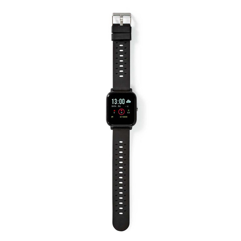 Nedis BTSW002BK Smart Watch Lcd-scherm Ip68 Maximale Gebruiksduur: 7200 Min Android&trade; / Ios Zw