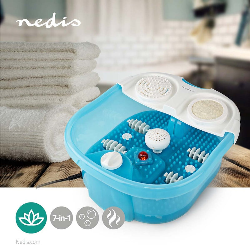 Nedis HCFB400FWT Voetspa 1 Warmte Stand 3 Massage Modes Blauw / Wit