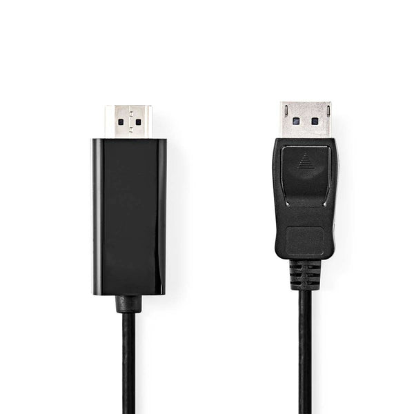 Nedis CCGB37100BK10 Displayport-kabel Displayport Male Hdmi&trade; Connector 4k@30hz Vernikkeld 1.0