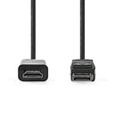 Nedis CCGB37100BK10 Displayport-kabel Displayport Male Hdmi&trade; Connector 4k@30hz Vernikkeld 1.0