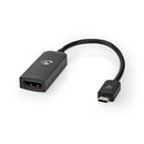 Nedis CCGB64353BK02 Usb-adapter Usb 3.2 Gen 1 Usb-c&trade; Male Displayport Female 0.20 M Rond Vern