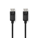 Nedis CCGB37014BK10 Displayport-kabel Displayport Male Displayport Male 8k@60hz Vernikkeld 1.00 M R
