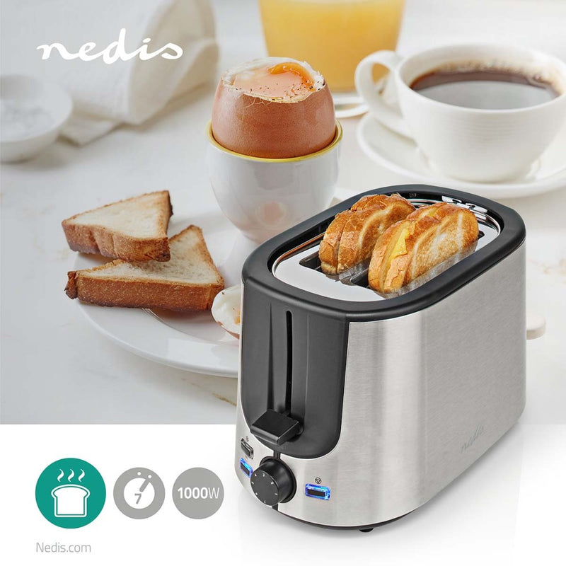Nedis KABT300EAL Broodrooster RVS