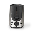 Nedis KABT310EAL Broodrooster RVS/Zwart